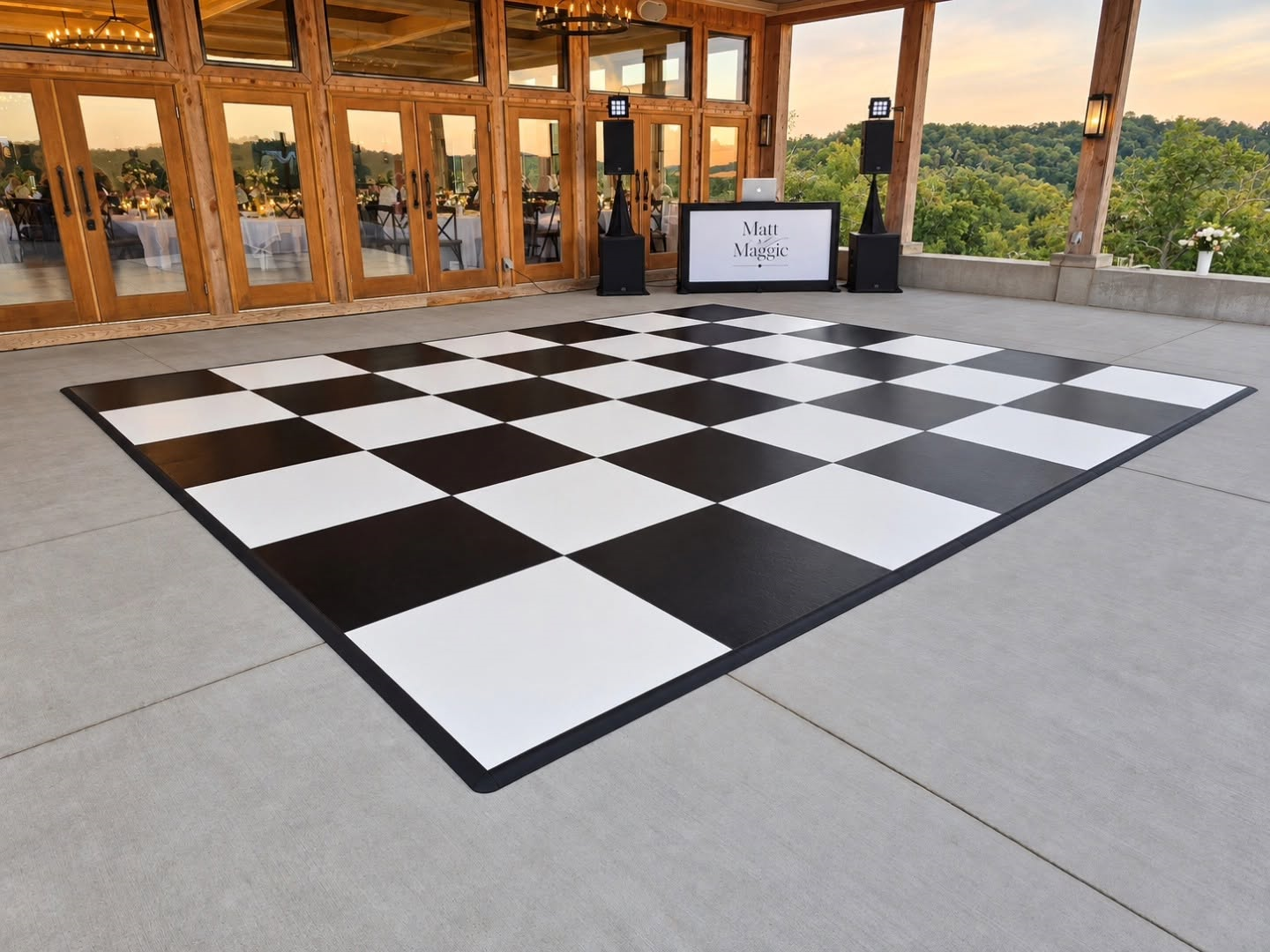 Checkered Dance Floor (12' x 12')