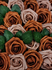 3" Burnt Orange and Warm Taupe Foam Roses 