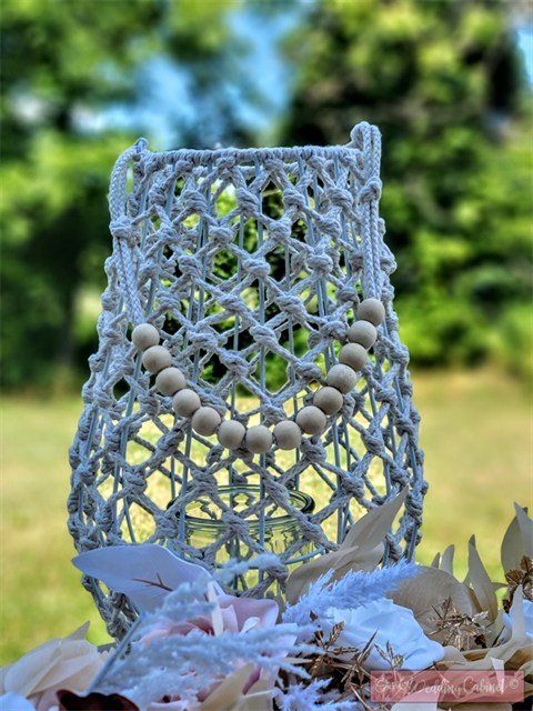 13" Rope Lantern (Great for Boho or Fall Weddings) 