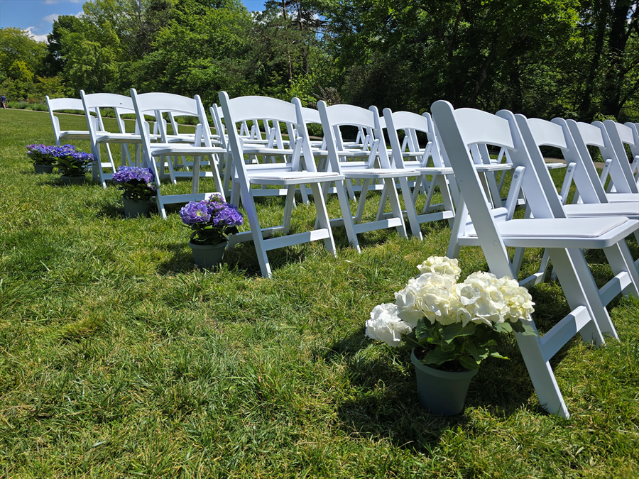 Chair event rental setup