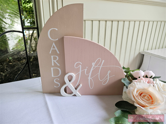 Blush and Nude Cards and Gifts Sign