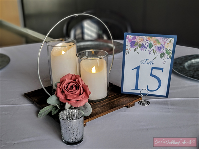 10" Silver Floral Hoop **You need to grab the 10" Wooden Plank to make this item stand"