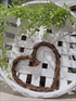 9" Rattan Hearts 