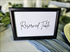 4"x6" Black Frame "Reserved Table" sign 