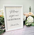 5"x7" White Frame "Guestbook" Sign