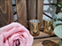 Votive Candle Holders (Mercury Gold) (MUST BE BATTERY OPERATED CANDLES)