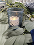 Votive Candle Holders (Dusty Blue) (MUST BE BATTERY OPERATED CANDLES)