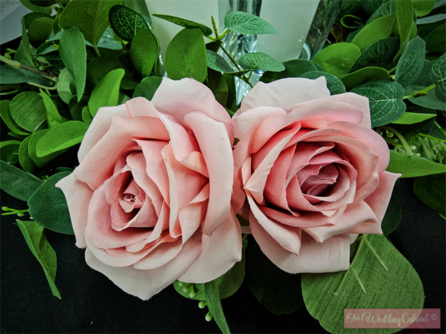 3.5" Silk Dusty Rose Silk Roses