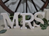 5" Whitewash MRS Head Table Letters 