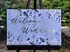 "Welcome to Our Wedding" Eucalyptus and Gold Foil Lettering Canvas (24"L x 16"H)