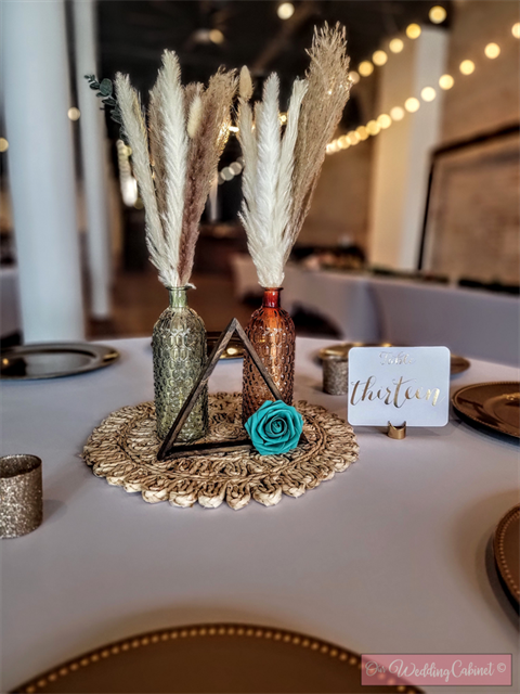 6.5" Wooden Triangle Accent Piece (Great for Boho Centerpieces)
