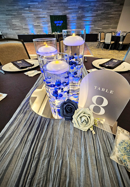 12" Round Table Centerpiece Mirrors