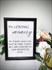 5"x7" Black Frame "In Loving Memory" Sign