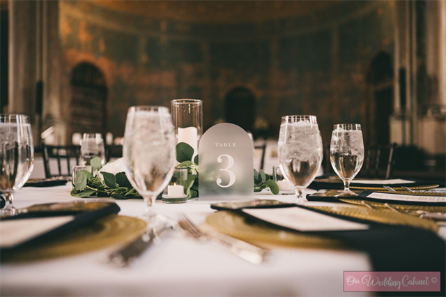 Table Numbers 5x7" Frosted Arch 1-30 Set 