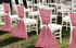 Chair Sash and Setup, Set of 10, Dusty Rose **For Ulitmate Packages Only**