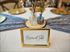 4"x6" Gold Frame "Reserved Table" sign 
