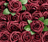3" Foam Burgundy Roses 