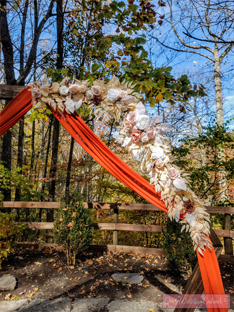 6' Dried Beige and White Garland  (Best for Arches or Entryway Tables) 