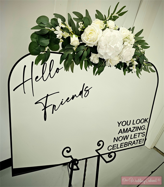 24"x36" Black Welcome Mirror 