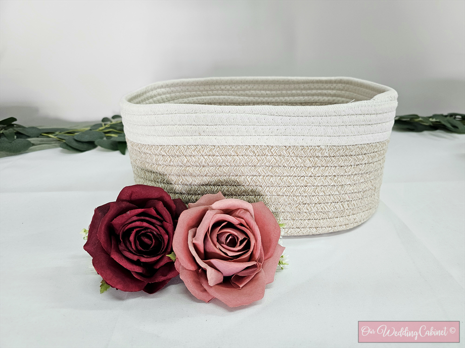 Woven Large Basket (9" tall x 11.8" wide) 
