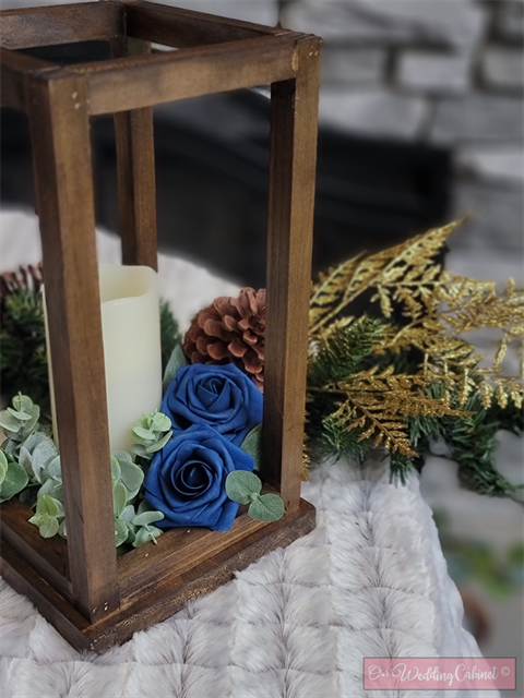 Gold Metallic Fern Stems 