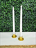 Candlestick Holder Minis, Gold **MUST BE BATTERY OPERATED ONLY**