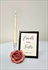 9.5" Battery Operated Tapered Candlestick, Ivory