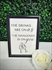 5"x7" Black Frame "The Drinks Are On Us" Sign