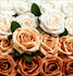 3.5" Ivory and Orange Clay Shade Silk Roses (YOU WILL GET EQUAL AMOUNT OF EACH COLOR UP TO 50 TOTAL)