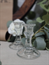 4" Tapered Glass CandleStick Holder (MUST BE BATTERY OPERATED OPERATED)