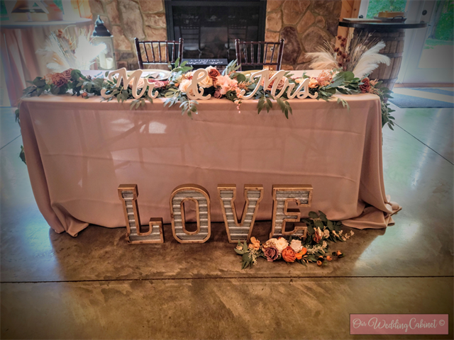 14" Large Galvanized Metal Letter Combo (L,O,V,E)