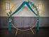 Semi-Sheer Chiffon Emerald Green Arch Drape (27x216 inches) **WOULD NOT RECOMMEND TO USE AS A TABLE RUNNER** **DO NOT NAIL, PUSH PIN, OR STAPLE TO STRUCTURES**