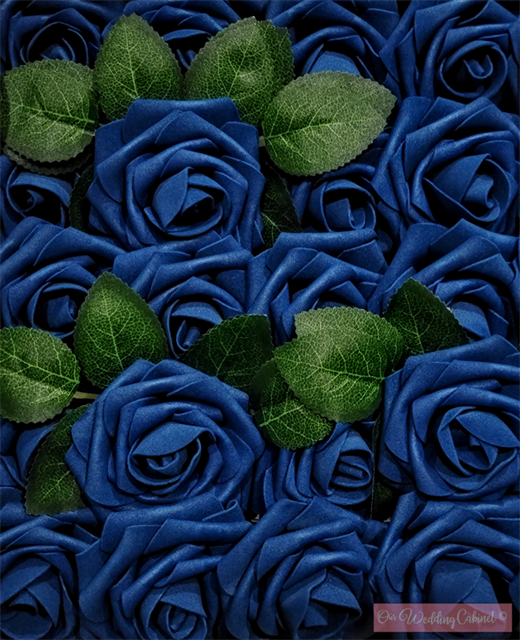 3" Royal Blue Foam Roses 