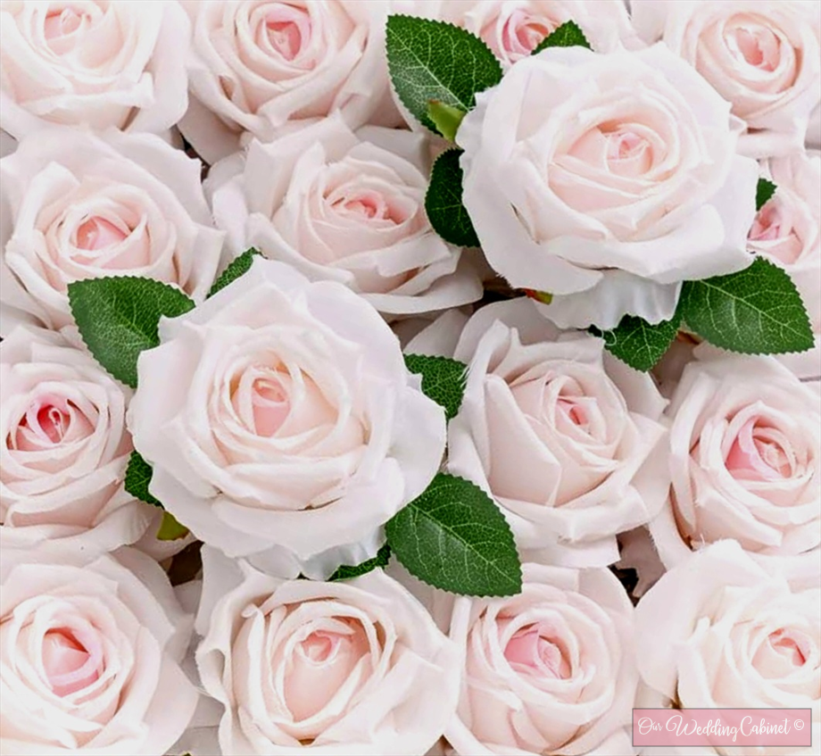 3.5" Silk Blush Silk Roses
