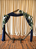 Semi-Sheer Chiffon Navy Arch Drapes (216"x29") **WOULD NOT RECOMMEND TO USE AS A TABLE RUNNER** **DO NOT NAIL, PUSH PIN, OR STAPLE TO STRUCTURES**