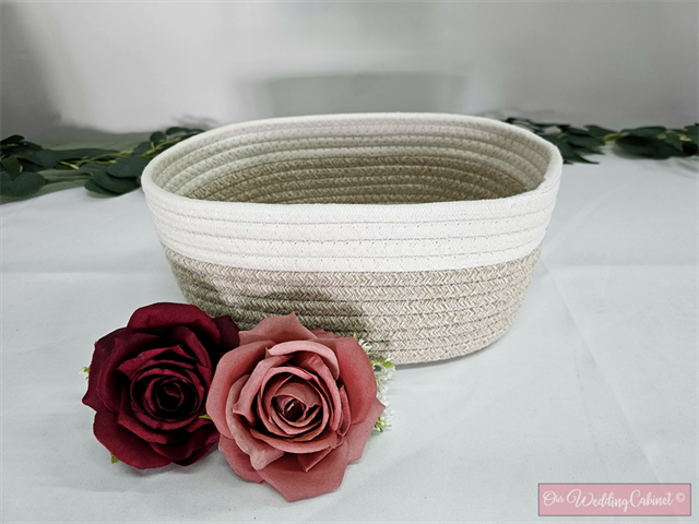 Woven Medium Basket (8" tall x 9.8" wide) 