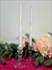 4" Tapered Glass CandleStick Holder (MUST BE BATTERY OPERATED OPERATED)