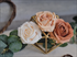3.5" Ivory and Orange Clay Shade Silk Roses (YOU WILL GET EQUAL AMOUNT OF EACH COLOR UP TO 50 TOTAL)