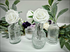 Assortment of Textured Clear Bud Vases (these will be different shapes and sizes) **THESE MUST BE RETURNED DRY OR YOU WILL BE CHARGED A CLEANING FEE**