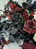 6' Black and Burgundy Garland (Best for Arches or Entryway Tables)