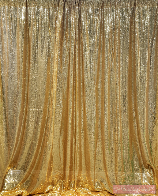 7'x7' Photo Backdrop with Stand (GOLD) 