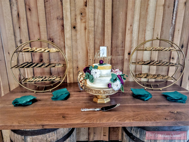 21" Gold Metal 3 Tiered Cupcake Stand 