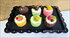 Black Rectangular Dessert Tray