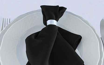 Black Napkin