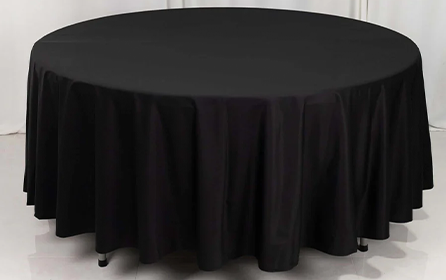 Black Poly Tablecloth (60" Round)