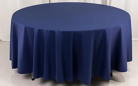 Navy Poly Tablecloth (60" Round)