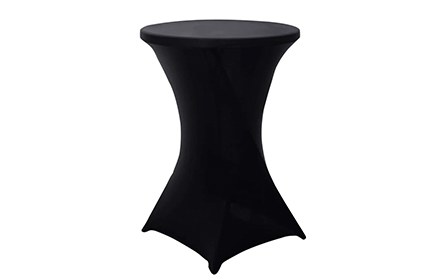 Black Spandex Cocktail Cover (30" Tight Fit)