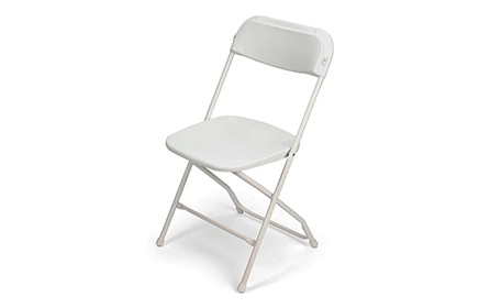 TitanPRO White Folding Chair