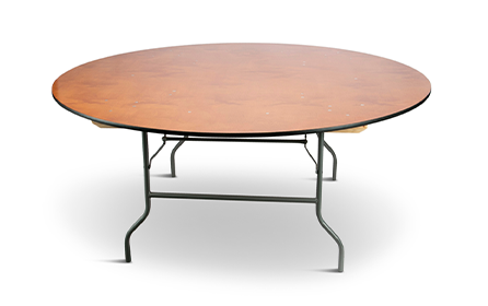 TitanPRO Plus Birchwood 72" Round Table (Seats 10)